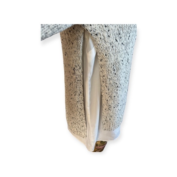 Club Monaco sweater knit top gray cream XS wool blend - Picture 4 of 12